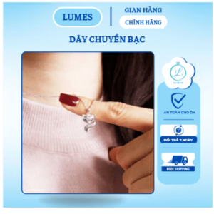 Dây chuyền bạc nữ nặt hồ ly phong thủy Lumes - DCB05