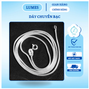 Dây chuyền bạc lụa nam Lumes - DCB04