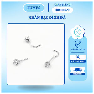 Khuyên xỏ mũi bạc