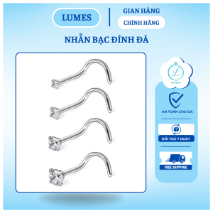 Khuyên xỏ mũi bạc