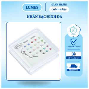 Bộ khuyên xỏ mũi bạc