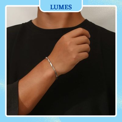 lắc tay bạc nam lumes