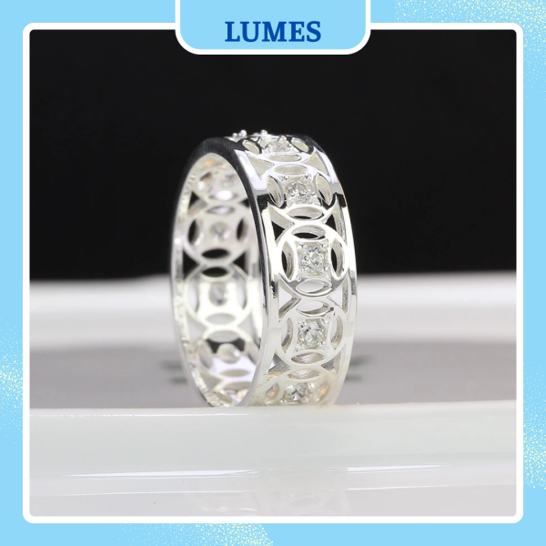 Nhẫn bạc nam kim tiền thu hút tài lộc Lumes