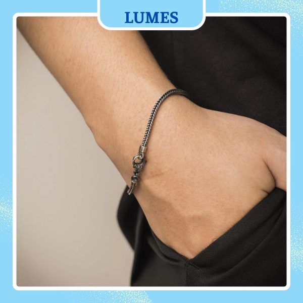 lắc tay bạc nam lumes