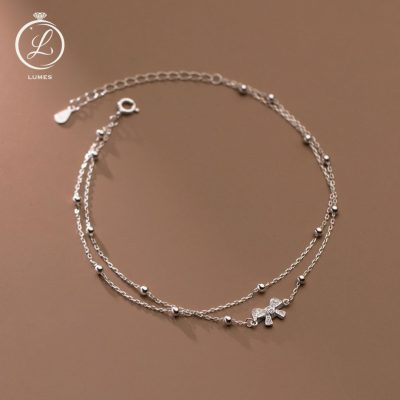Lắc chân bạc xinh