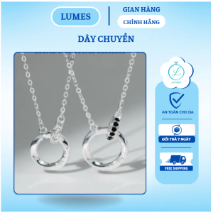 Dây Chuyền Bạc Đôi Nam Nữ Khắc Tọa Độ Kỷ Niệm --Lumes– SQ07