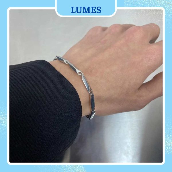 lắc tay bạc nam lumes