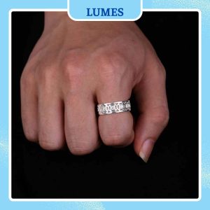 Nhẫn bạc nam kim tiền thu hút tài lộc Lumes - NB05