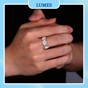 Nhẫn bạc nam kim tiền thu hút tài lộc Lumes - NB05