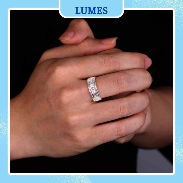 Nhẫn bạc nam kim tiền thu hút tài lộc Lumes - NB05