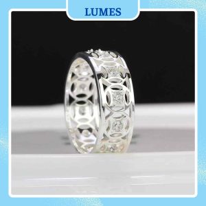 Nhẫn bạc nam kim tiền thu hút tài lộc Lumes - NB05
