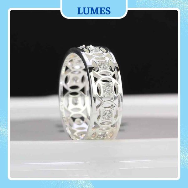 Nhẫn bạc nam kim tiền thu hút tài lộc Lumes - NB05