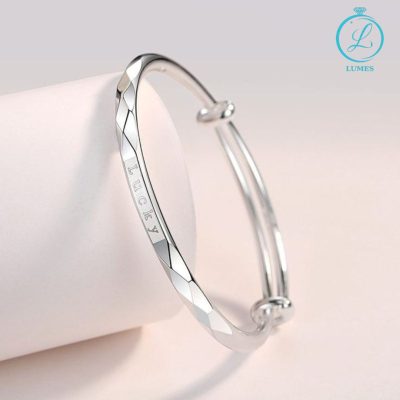 Lắc tay bạc nữ dạng kiềng – Tinh tế, hiện đại và dễ phối đồ