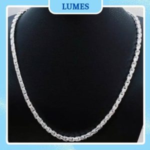 Dây chuyền bạc lụa nam