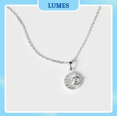 Dây chuyền bạc nữ mặt trăng bạc Lumes - DCB01