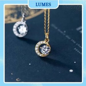 Dây chuyền bạc nữ mặt trăng bạc Lumes - DCB01