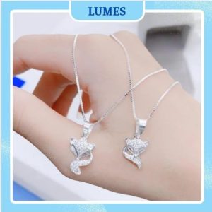 Dây chuyền bạc nữ nặt hồ ly phong thủy Lumes - DCB05