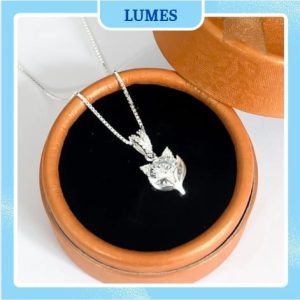 Dây chuyền bạc nữ nặt hồ ly phong thủy Lumes - DCB05
